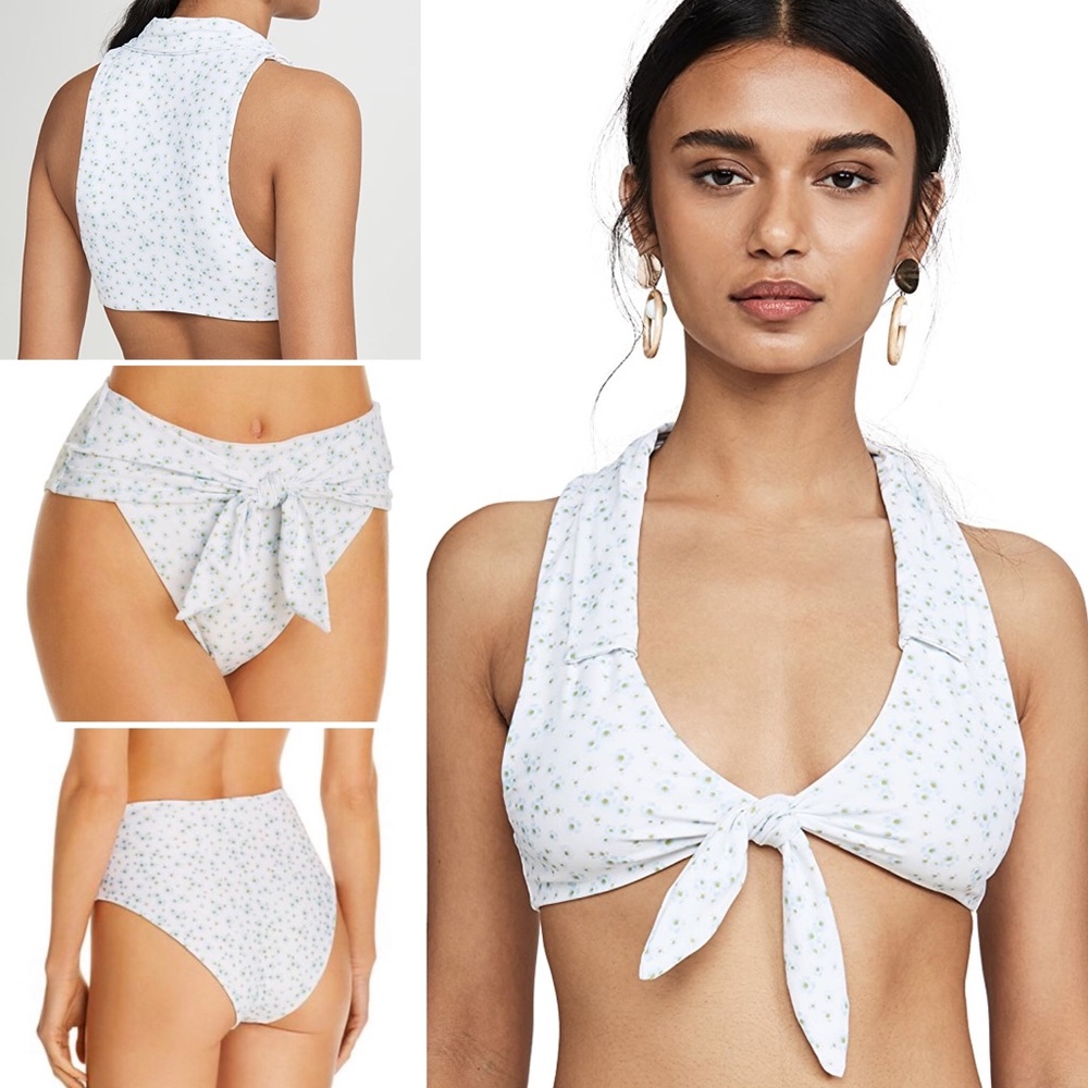 WeWoreWhat x Onia Bikini Floral Set holiday getaway swim